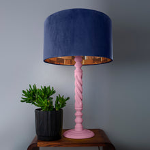 Load image into Gallery viewer, Navy blue velvet with mirror copper liner