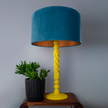 Load image into Gallery viewer, Teal velvet with brushed copper liner