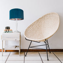 Load image into Gallery viewer, Liberty of London Floral Edit with teal velvet lampshade