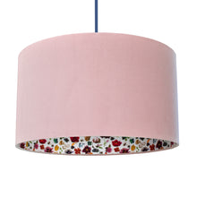 Load image into Gallery viewer, Liberty of London Floral Edit with blush pink velvet lampshade