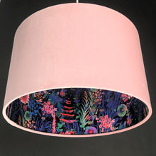 Load image into Gallery viewer, Blush velvet with Liberty of London midnight floral cotton liner