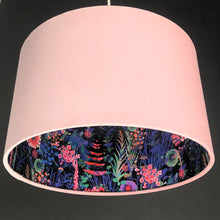 Load image into Gallery viewer, Blush velvet with Liberty of London midnight floral cotton liner