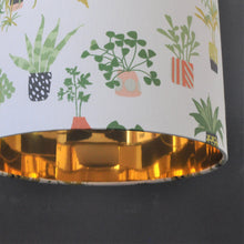 Load image into Gallery viewer, Botanical cactus cotton with mirror gold liner