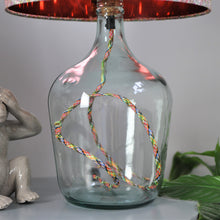 Load image into Gallery viewer, Recycled clear glass table lamp base