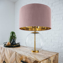 Load image into Gallery viewer, Dusty pink velvet with mirror gold liner