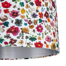 Load image into Gallery viewer, Liberty of London Floral Edit with brushed silver lampshade