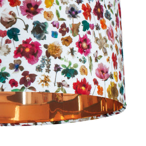 Liberty of London Floral Edit with mirror copper lampshade