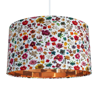 Liberty of London Floral Edit with mirror copper lampshade