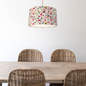 Liberty of London Floral Edit with opaque white liner lampshade