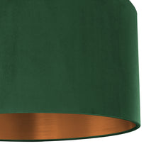 Load image into Gallery viewer, Forest green velvet with brushed copper liner