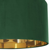 Load image into Gallery viewer, Forest green velvet with mirror gold liner