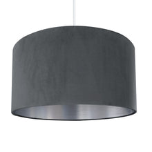 Load image into Gallery viewer, Smokey grey velvet with brushed silver liner