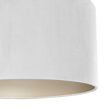 Load image into Gallery viewer, Ivory velvet with champagne liner lampshade