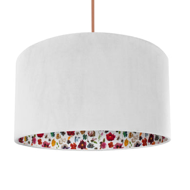 Liberty of London Floral Edit with ivory velvet lampshade