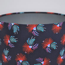 Load image into Gallery viewer, Liberty of London cotton fabric with metallic silver lampshade