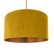 Load image into Gallery viewer, Mustard velvet with brushed copper liner