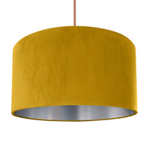 Load image into Gallery viewer, Mustard velvet with brushed silver liner