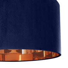 Load image into Gallery viewer, Navy blue velvet with mirror copper liner