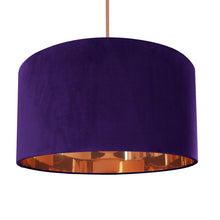 Load image into Gallery viewer, Purple velvet with mirror copper liner