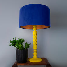 Load image into Gallery viewer, Royal blue velvet with brushed copper liner