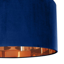 Load image into Gallery viewer, Royal blue velvet with mirror copper liner